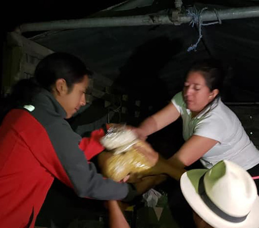 Recogida damnificados